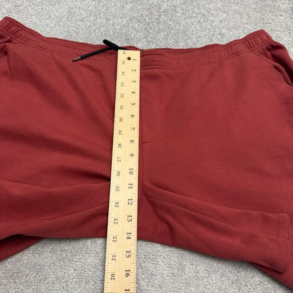 MSX Michael Strahan Fleece Sweat Shorts Mens 3XL Rust Brown Athletic Activewear
